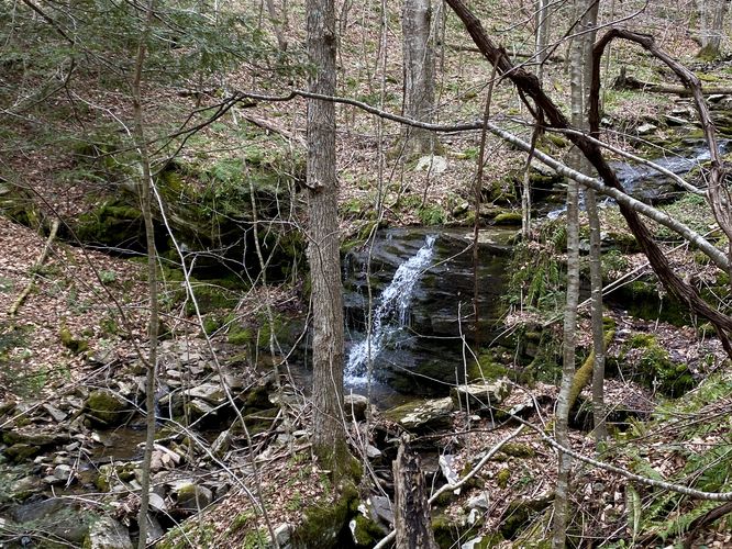 Waterfall, approx. 10-feet tall