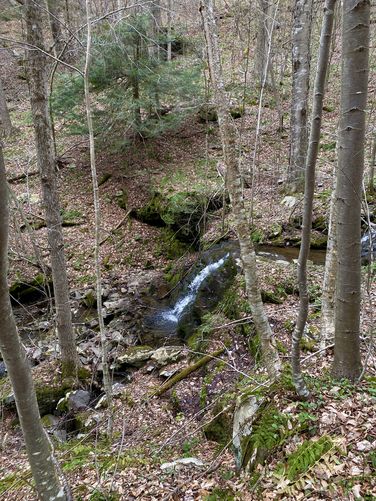 Waterfall, approx. 10-feet tall