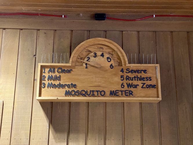 Mosquito meter at the visitors center