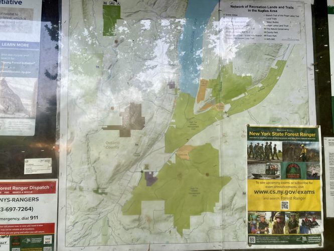 Conklin's Gully trailhead map