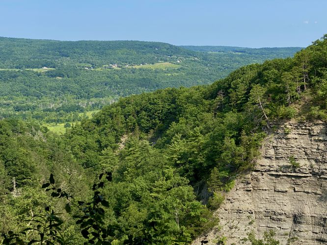 View into Conklin's Gully gorge