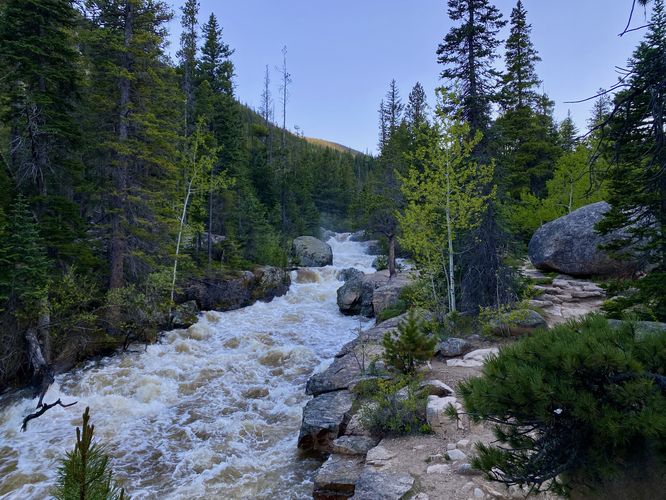 View of Upper Copeland Falls within North Saint Vrain Creek
