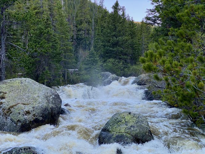 Upper Copeland Falls (approx. 20 feet tall multi-tiered)