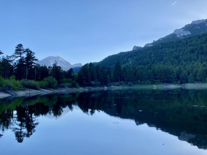 View of Copeland Lake and Copeland Mountain