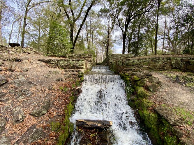 Mill Spillway (waterfall), approx. 6-feet tall