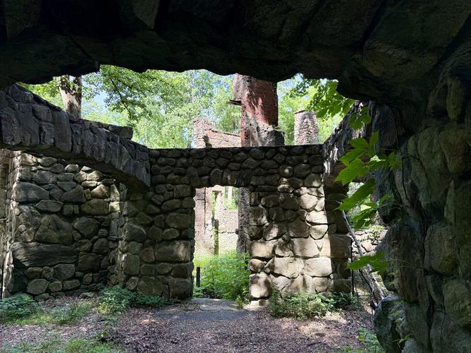 Stern-Cornish Estate car port to the mansion ruins