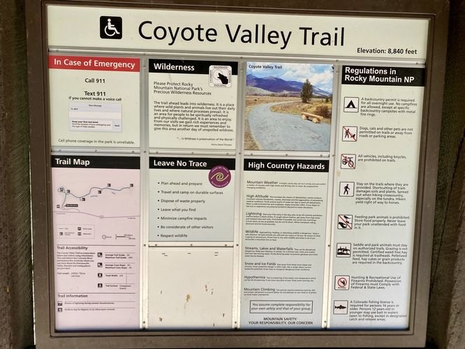 Coyote Valley Trail info kiosk