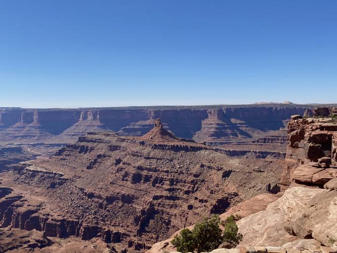 Stunning rock formations of Canyonlands from Dead Horse Point