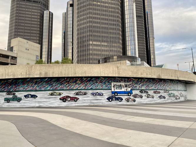 Racecar mural