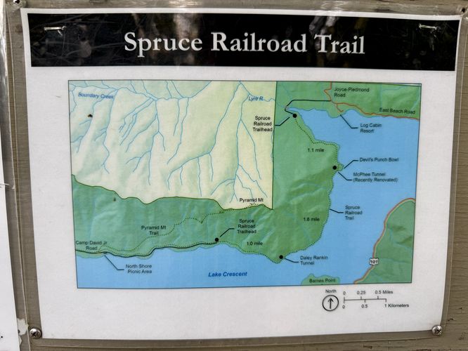 Spruce Railroad Trail map