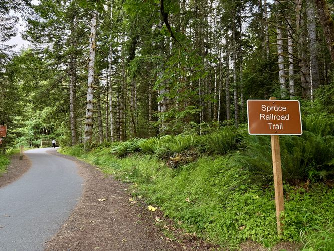 Spruce Railroad Trail trailhead