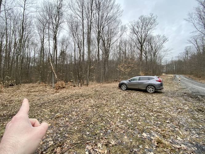 Trailhead with parking area
