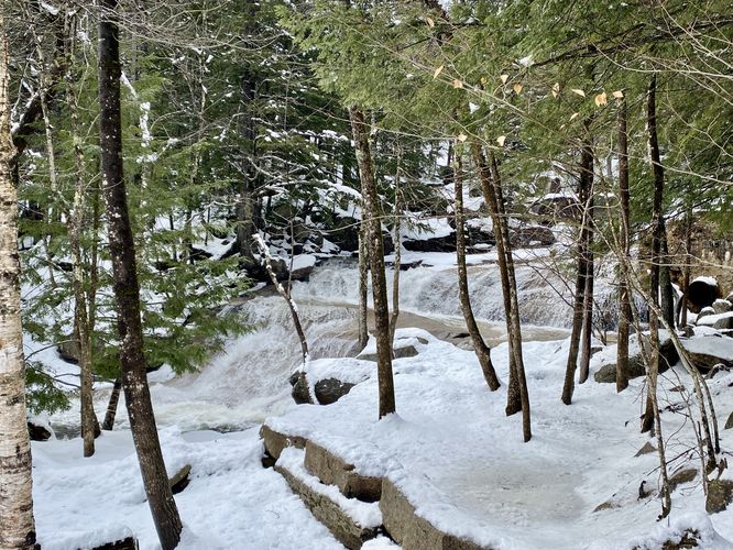 Diana's Baths waterfalls, as seen from the trail