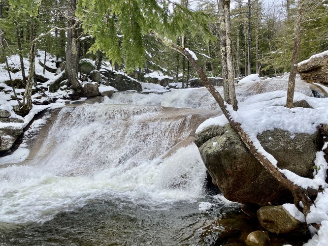 Lower waterfall at Diana's Baths (approx. 7-feet tall)