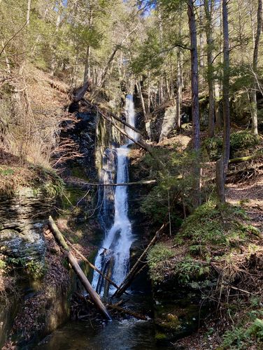 Silverthread Falls, approx. 80-feet tall (two-tiered)