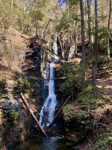 Silverthread Falls, approx. 80-feet tall (two-tiered)