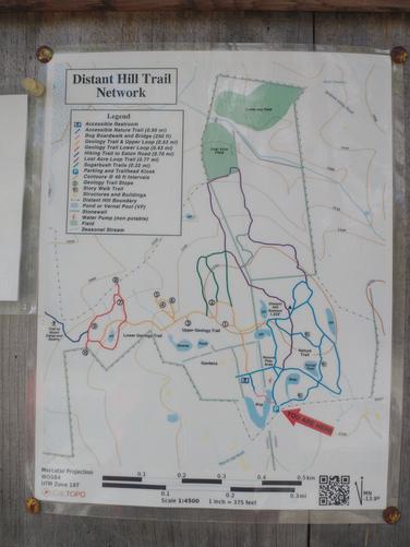 Posted trail system at kiosk 