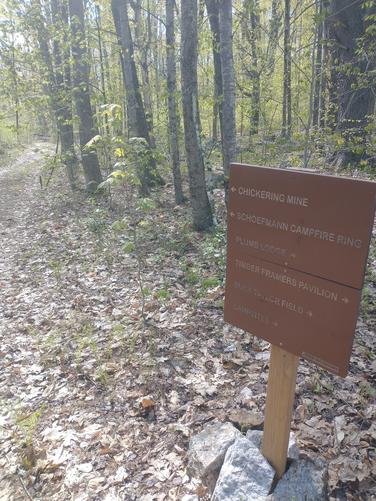 The only signage we found for the mine