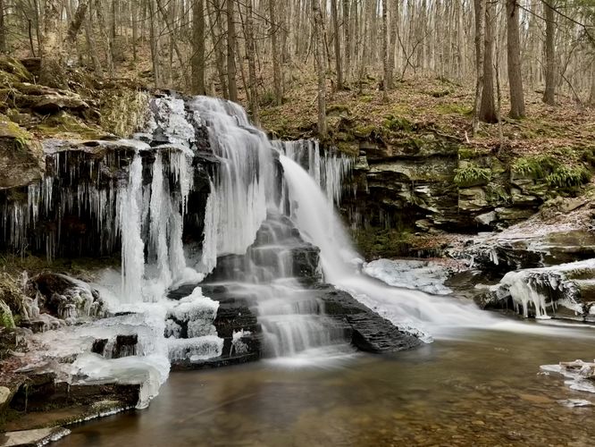 Long exposure of Dry Run Falls (13-feet tall)