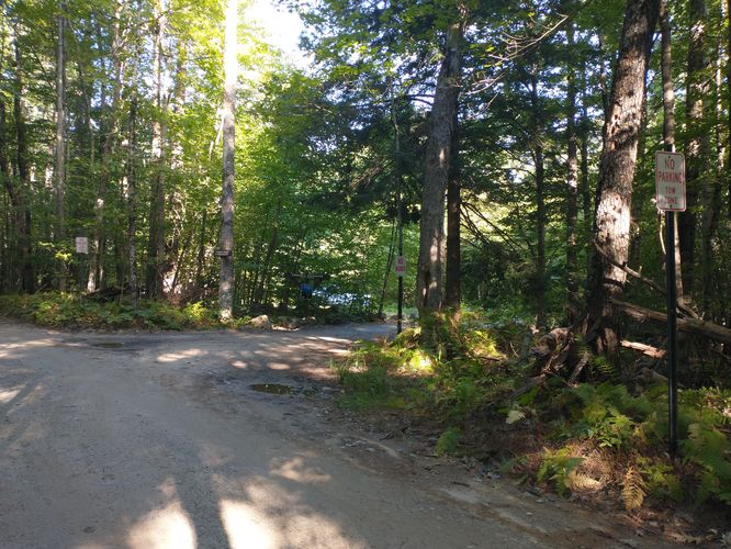 Entrance to parking area