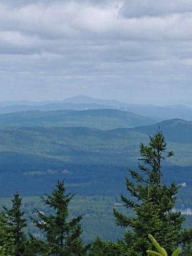 Beautiful vista above the tree line