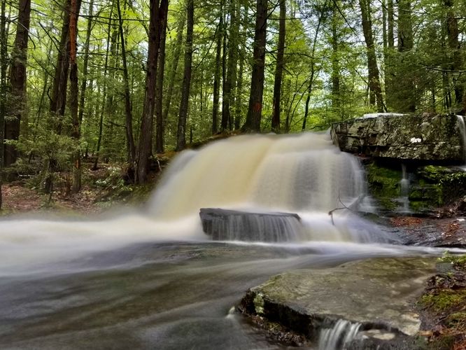 Long exposure of Upper Dunlop Brook Falls