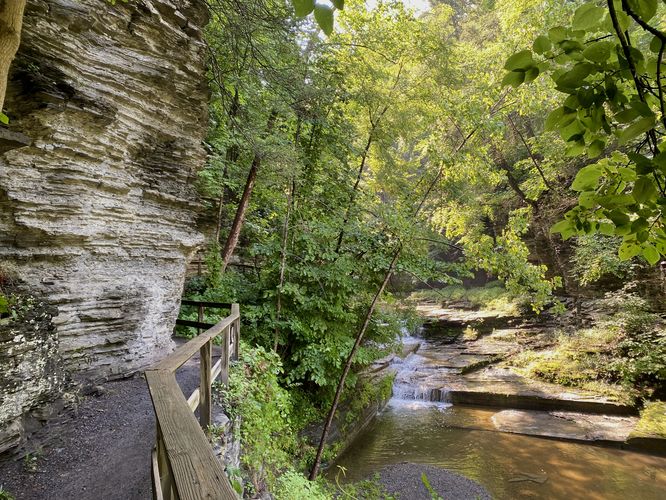 Hiking the Eagle Cliff Falls Trail at Havana Glen Park
