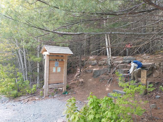 Trailhead Kiosk and Trail entrance 