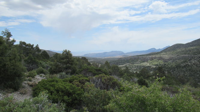 View from the switchbacks