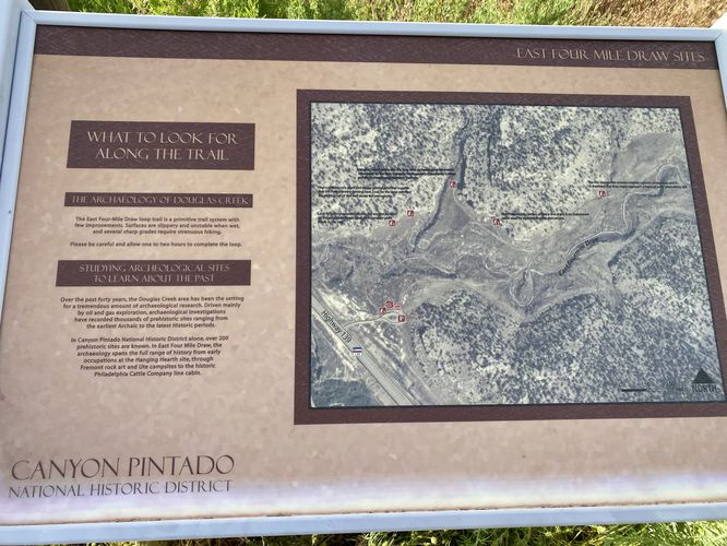 East Four-Mile Draw loop map