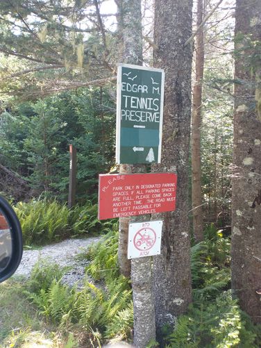 Edgar M Tennis Preserve sign