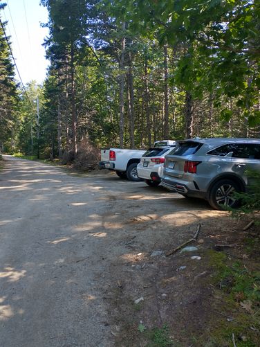 Parking lot at trailhead