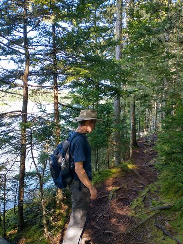 Trail alongside Cove