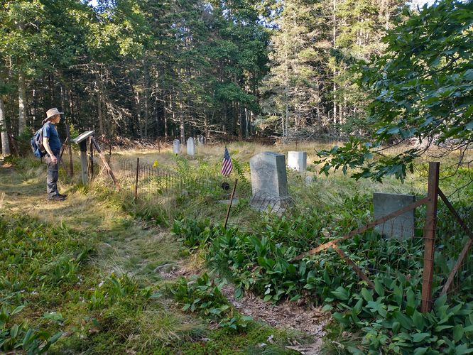 View of cemetery 