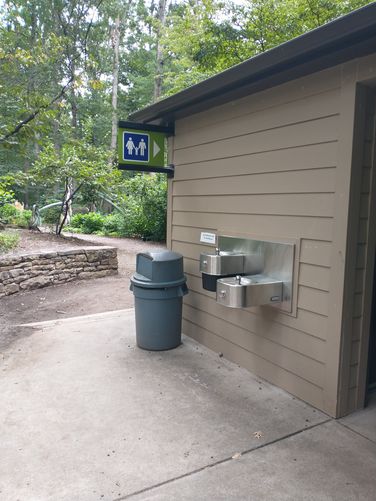 Hiker amenities at the Family Pavillion 