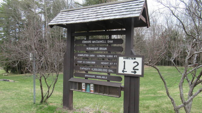 Kiosk with information on trails and rules 