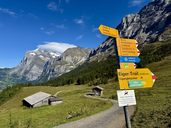 End of the Eiger Trail in Alpiglen