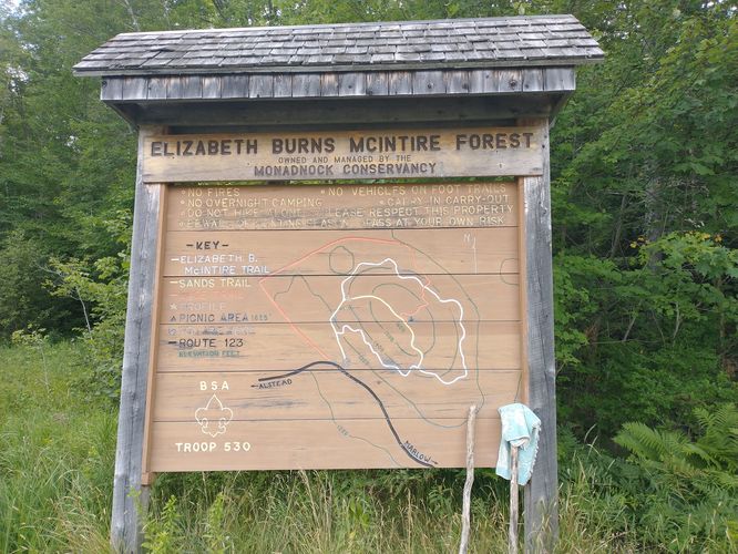 Information kiosk at the Trailhead 