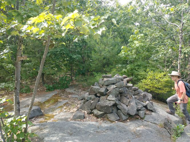Large cairn not far from Bald Hill Summit 
