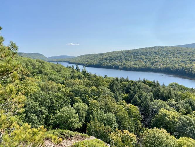 View of the Lake of the Clouds within the Porcupine Mountains