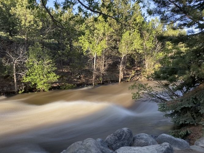 Long exposure of the Big Thompson River
