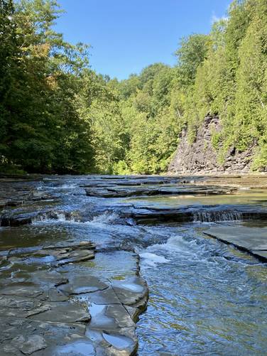 Wintergreen Falls (3-feet tall, 50-feet long)