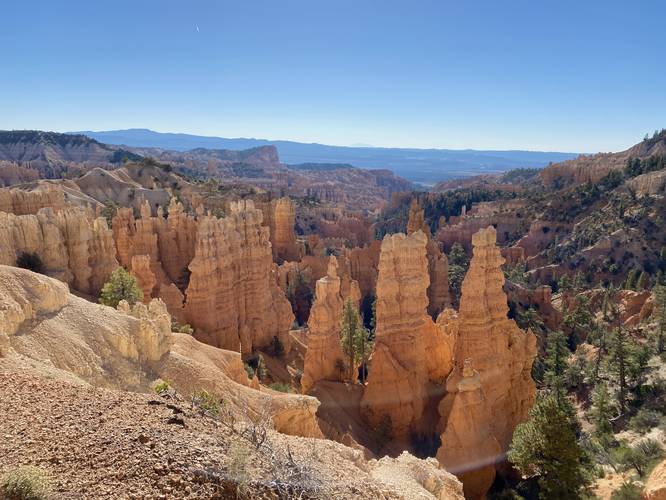 View into Bryce Canyon's Fairyland Canyon