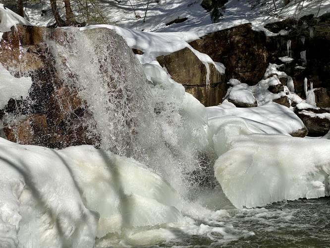 Fall Brook Falls Trail - Fall Brook Falls waterfall winter 2021 album