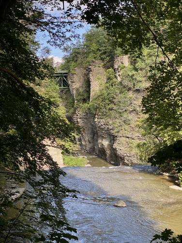 View of the top of Forest Falls (60-feet tall)