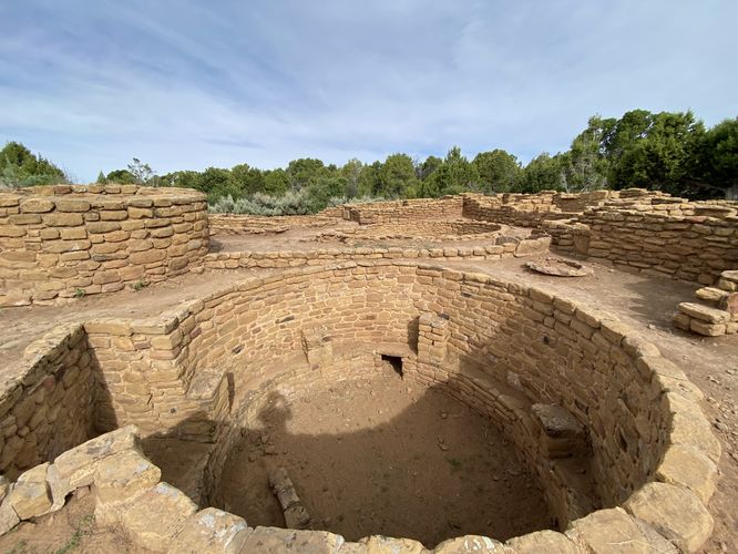 Kivas inside the Coyote Village
