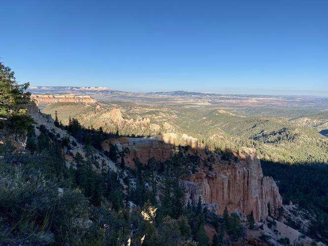 View into Bryce Canyon from Farview Point