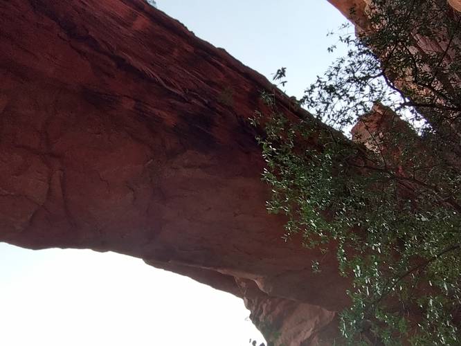 Fay Canyon Arch from below