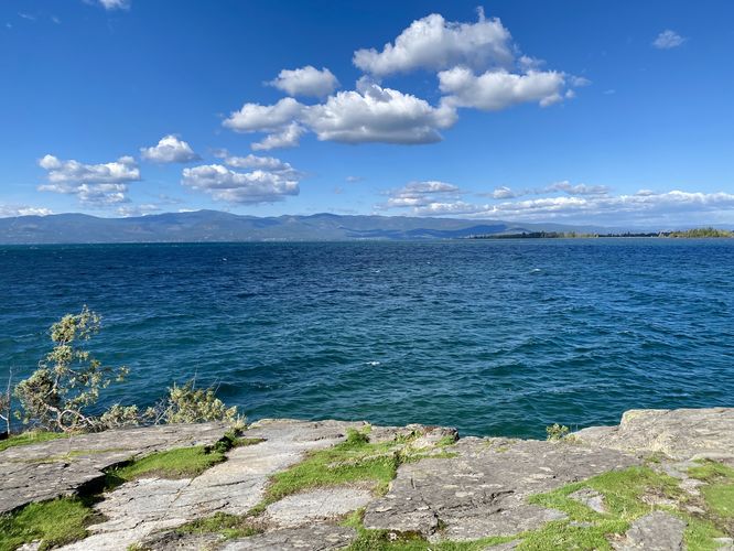 View of Flathead Lake from the shore