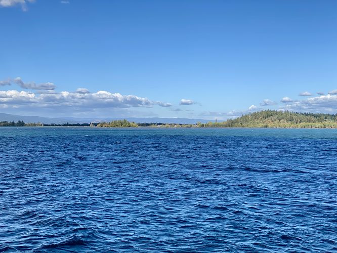 View of the northern end of Flathead Lake